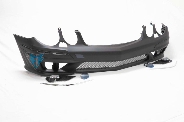 2007-2009 Mercedes Benz (W211) Facelift E Class to E63 AMG Style Front Bumper Conversion Kit - Prop and Piston