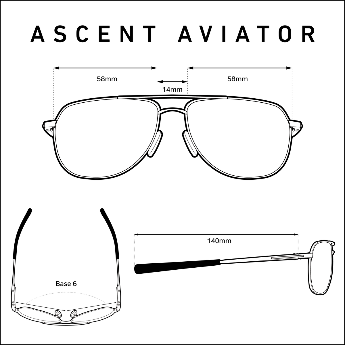 Ascent FLT18 | Pilot Sunglasses