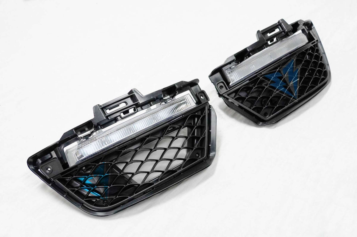 2012-2014 Mercedes Benz W204 facelift C63 AMG style front bumper conversion kit on C-Class sedan
