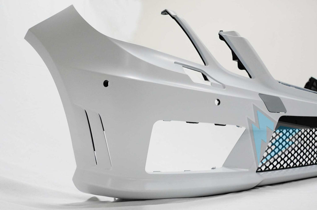 2010-2013 Mercedes Benz (W212) Pre-Facelift E63 AMG Style Front Bumper Conversion Kit (DRL Included) - Prop and Piston
