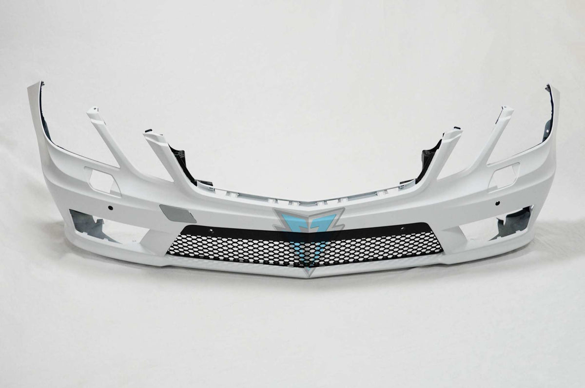 2010-2013 Mercedes Benz (W212) Pre-Facelift E63 AMG Style Front Bumper Conversion Kit (DRL Included) - Prop and Piston