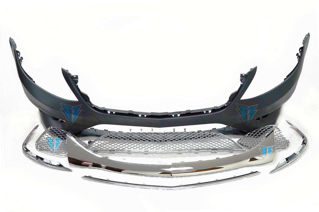 2014-2017 Mercedes Benz (W222) Pre-Facelift S-Class to S63 / S65 AMG Style Front Bumper Conversion Kit - Prop and Piston