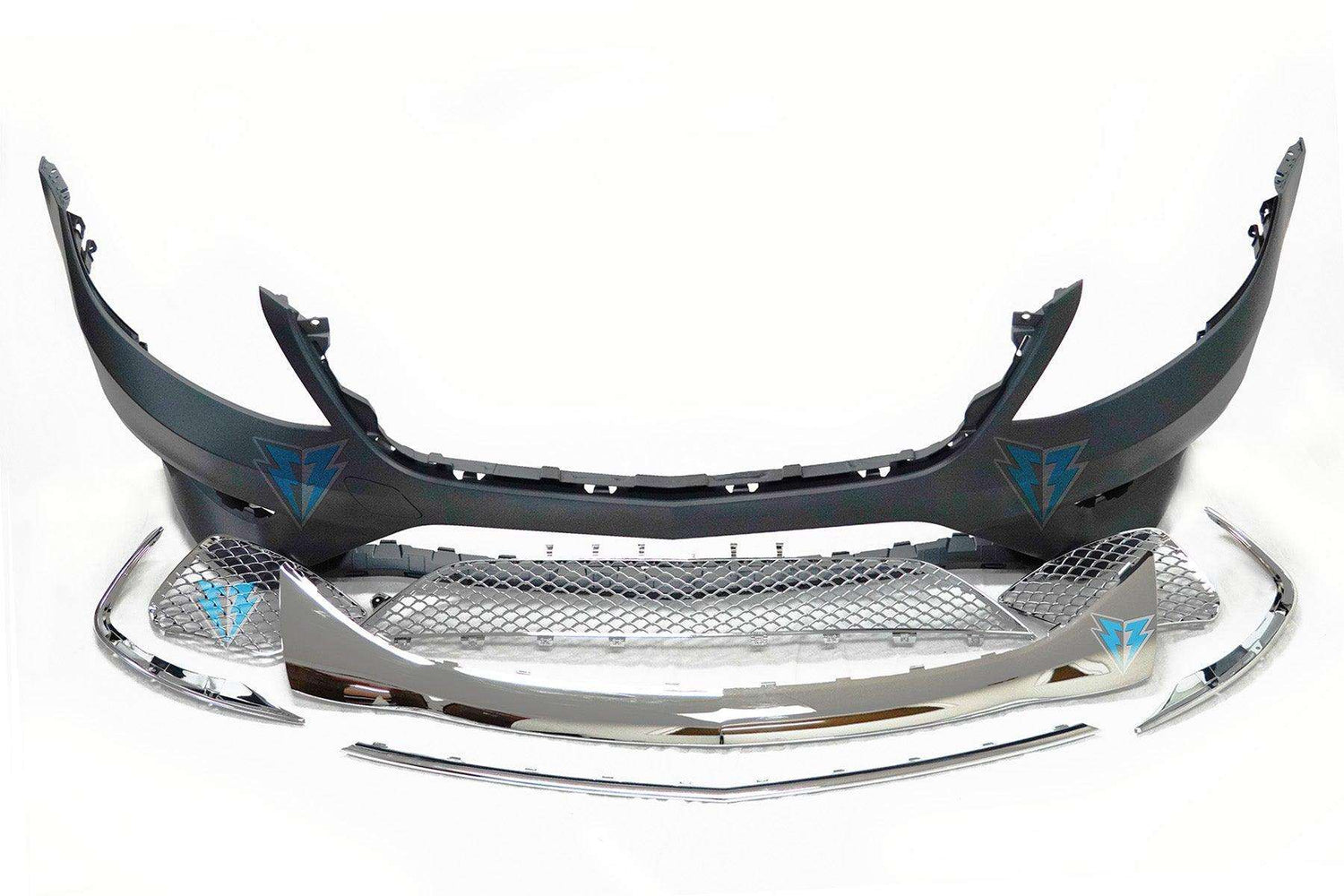2014-2017 Mercedes Benz (W222) Pre-Facelift S-Class to S63 / S65 AMG Style Front Bumper Conversion Kit - Prop and Piston