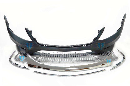 2014-2017 Mercedes Benz (W222) Pre-Facelift S-Class to S63 / S65 AMG Style Front Bumper Conversion Kit - Prop and Piston
