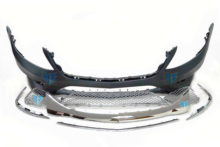 2014-2017 Mercedes Benz (W222) Pre-Facelift S-Class to S63 / S65 AMG Style Front Bumper Conversion Kit - Prop and Piston