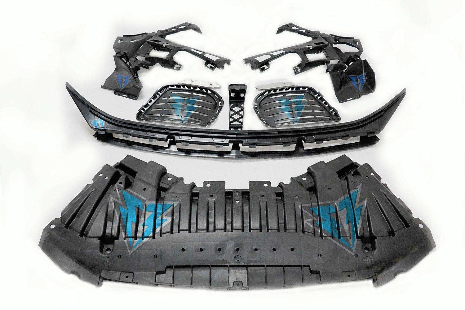 2014-2017 Mercedes Benz (W222) Pre-Facelift S-Class to S63 / S65 AMG Style Front Bumper Conversion Kit - Prop and Piston