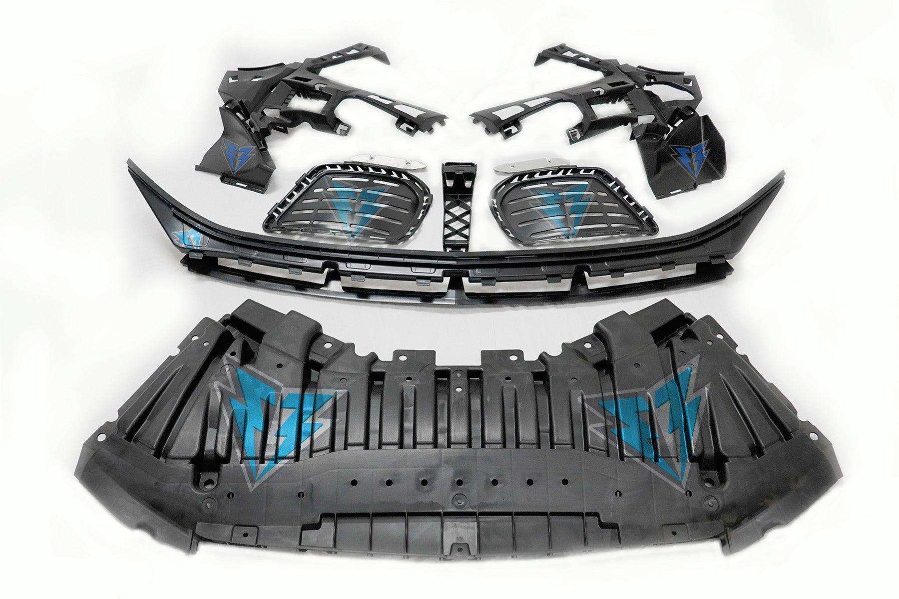 2014-2017 Mercedes Benz (W222) Pre-Facelift S-Class to S63 / S65 AMG Style Front Bumper Conversion Kit - Prop and Piston