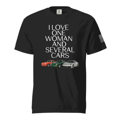 Funny t-shirt love one woman several cars t-shirt - Prop and Piston