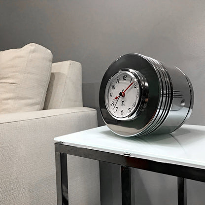 Pratt &amp; Whitney R-2800 F4U Corsair Fighter Airplane Radial Engine Chrome Piston Clock