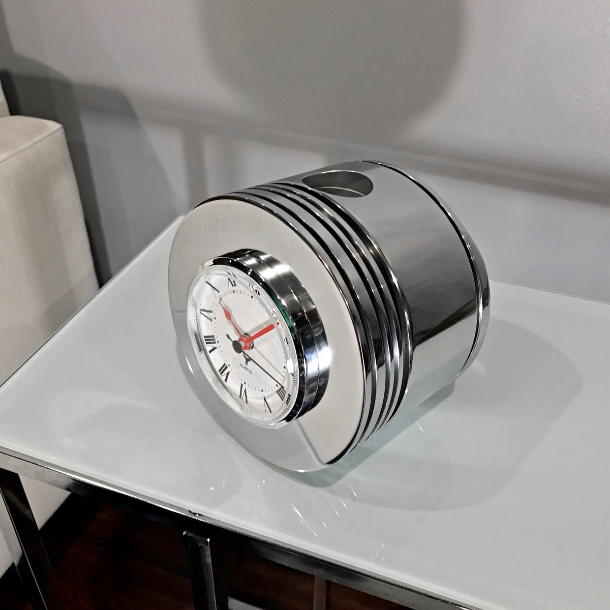 Pratt & Whitney R-2800 F4U Corsair Fighter Airplane Radial Engine Chrome Piston Clock