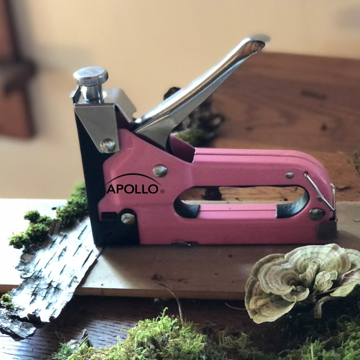 Pink Stapler with Power Adjustment Knob and 3000 Staples assortment-- DT5020P - Prop and Piston