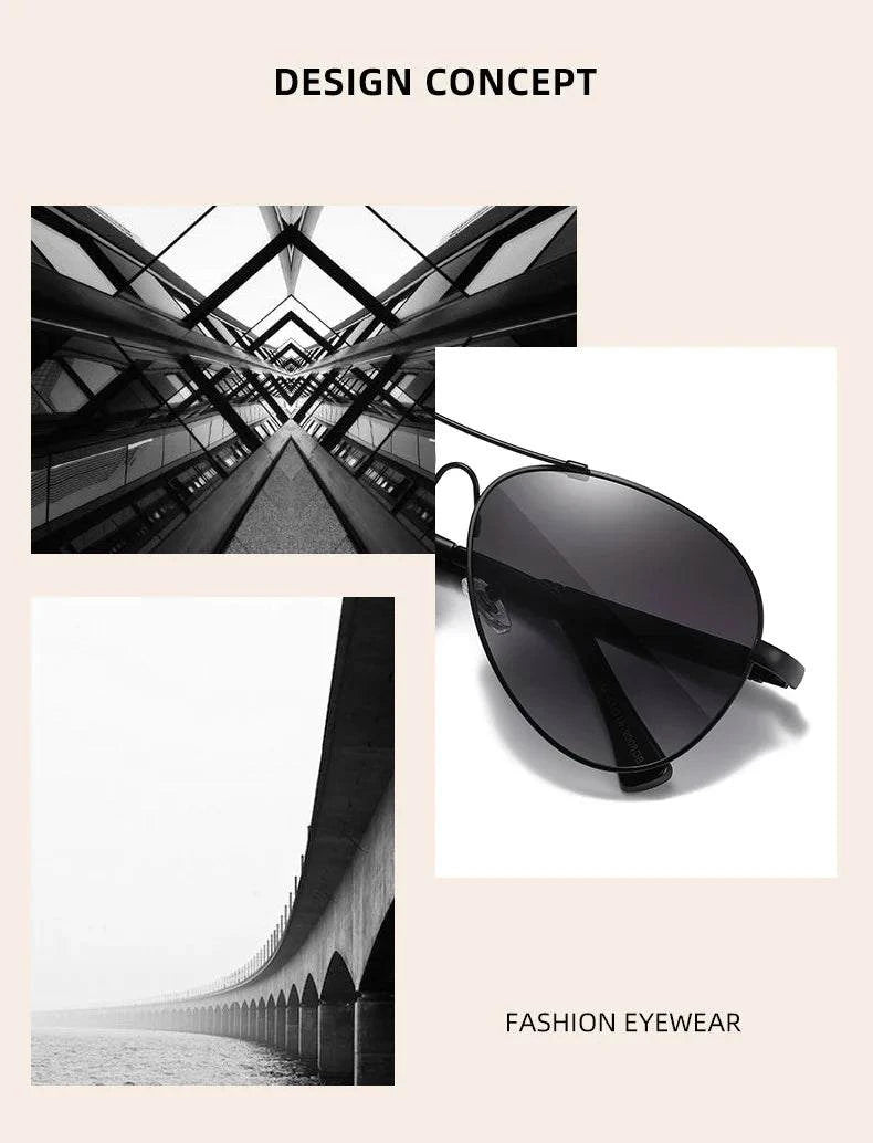 BARCUR Polarized Pilot Sunglasses for Men – Stylish Anti Blue Light UV400 Protection Gradient Mirror Lens Stainless Steel Trendy Frame – Fashion Aviator Sun Glasses for Men Ideal for Driving Travel Summer & Outdoor Activities