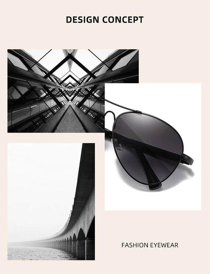 BARCUR Polarized Pilot Sunglasses for Men – Stylish Anti Blue Light UV400 Protection Gradient Mirror Lens Stainless Steel Trendy Frame – Fashion Aviator Sun Glasses for Men Ideal for Driving Travel Summer &amp; Outdoor Activities