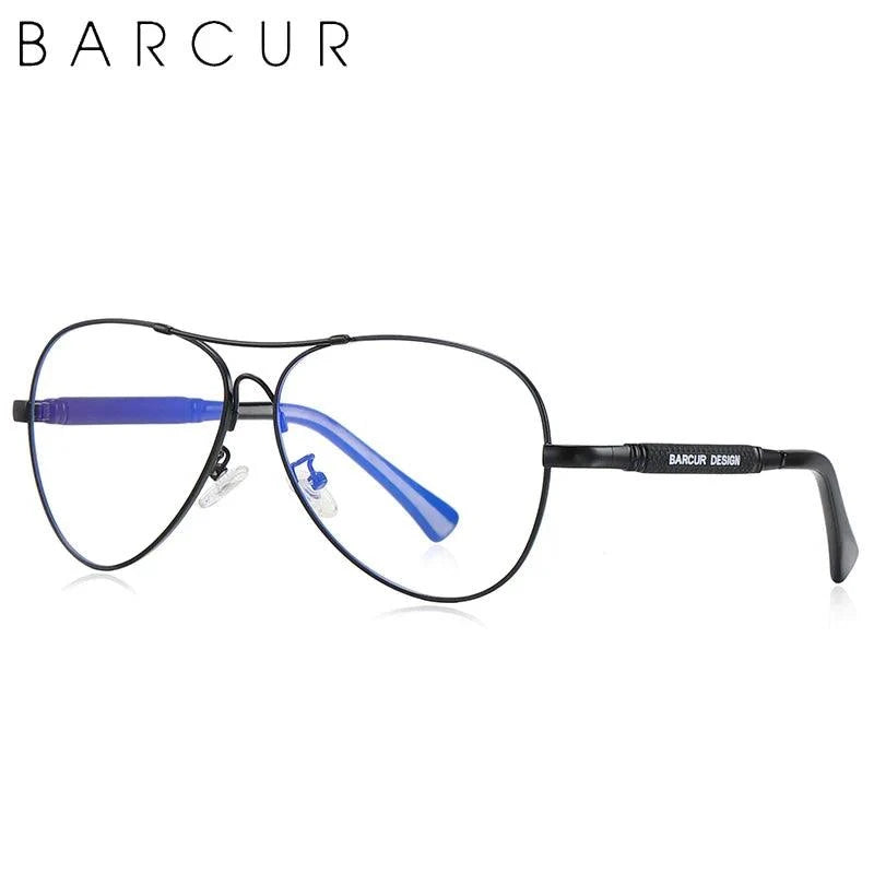 BARCUR Polarized Pilot Sunglasses for Men – Stylish Anti Blue Light UV400 Protection Gradient Mirror Lens Stainless Steel Trendy Frame – Fashion Aviator Sun Glasses for Men Ideal for Driving Travel Summer &amp; Outdoor Activities