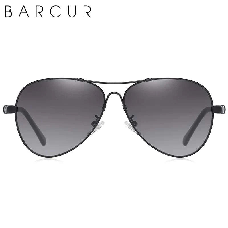BARCUR Polarized Pilot Sunglasses for Men – Stylish Anti Blue Light UV400 Protection Gradient Mirror Lens Stainless Steel Trendy Frame – Fashion Aviator Sun Glasses for Men Ideal for Driving Travel Summer &amp; Outdoor Activities