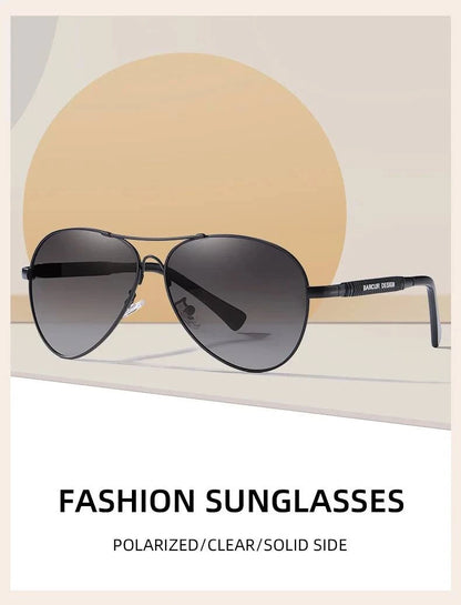 BARCUR Polarized Pilot Sunglasses for Men – Stylish Anti Blue Light UV400 Protection Gradient Mirror Lens Stainless Steel Trendy Frame – Fashion Aviator Sun Glasses for Men Ideal for Driving Travel Summer &amp; Outdoor Activities