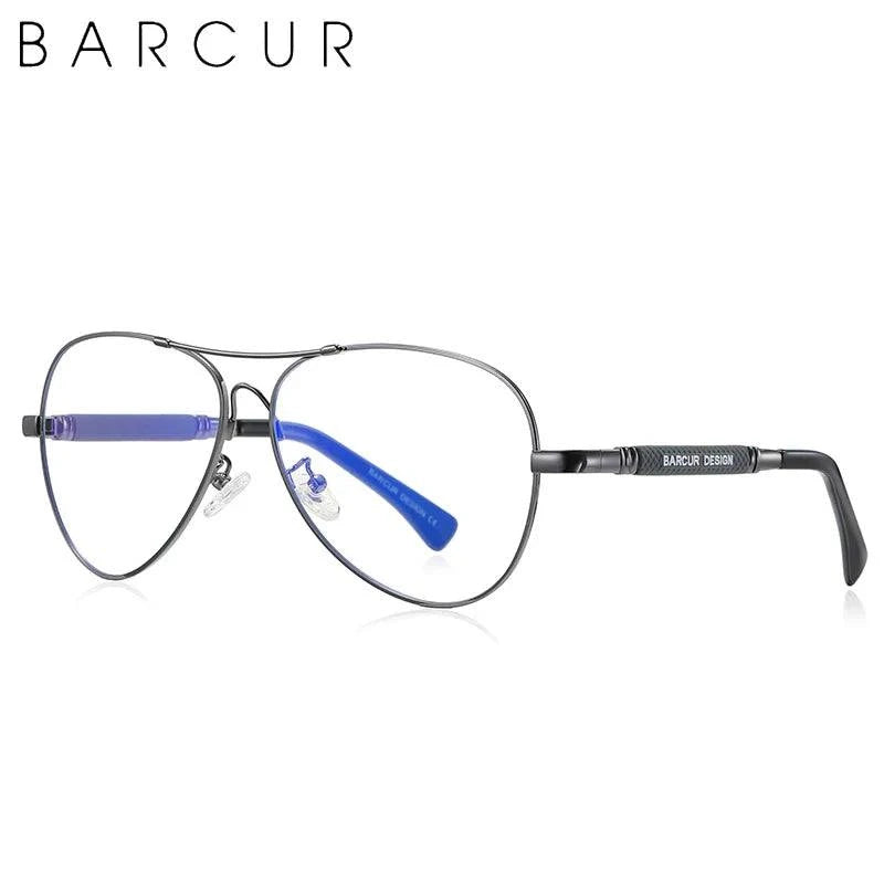 BARCUR Polarized Pilot Sunglasses for Men – Stylish Anti Blue Light UV400 Protection Gradient Mirror Lens Stainless Steel Trendy Frame – Fashion Aviator Sun Glasses for Men Ideal for Driving Travel Summer &amp; Outdoor Activities