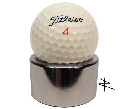 Ultra Premium Polished Autographed Golf Ball Display Autograph Steel Stand - Prop and Piston