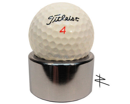 Ultra Premium Polished Autographed Golf Ball Display Autograph Steel Stand - Prop and Piston