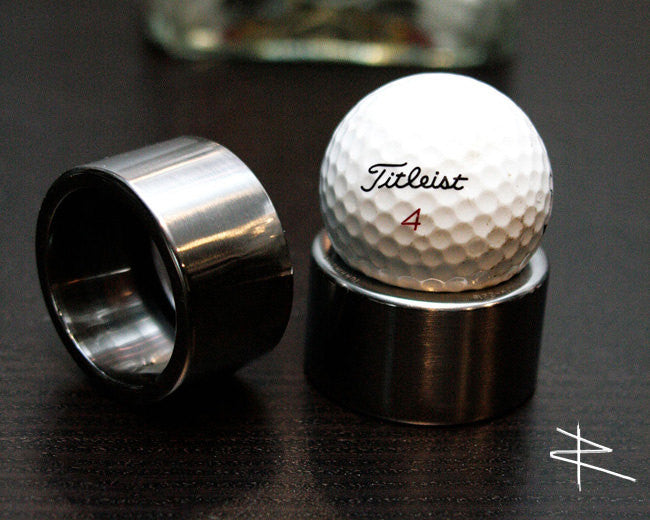 Ultra Premium Polished Autographed Golf Ball Display Autograph Steel Stand - Prop and Piston