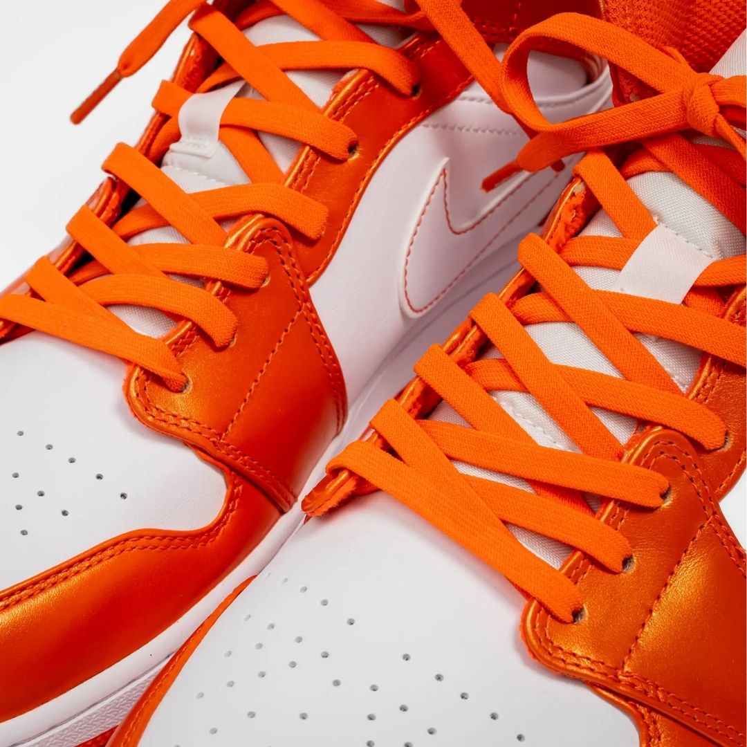 Coral Orange Bread Laces stretchy shoelaces for secure fit