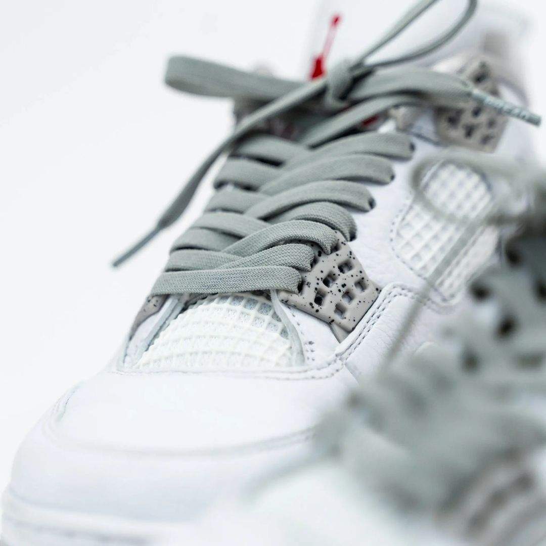Vulture Gray stretchy Bread Laces shoelaces for easy slip-on shoes