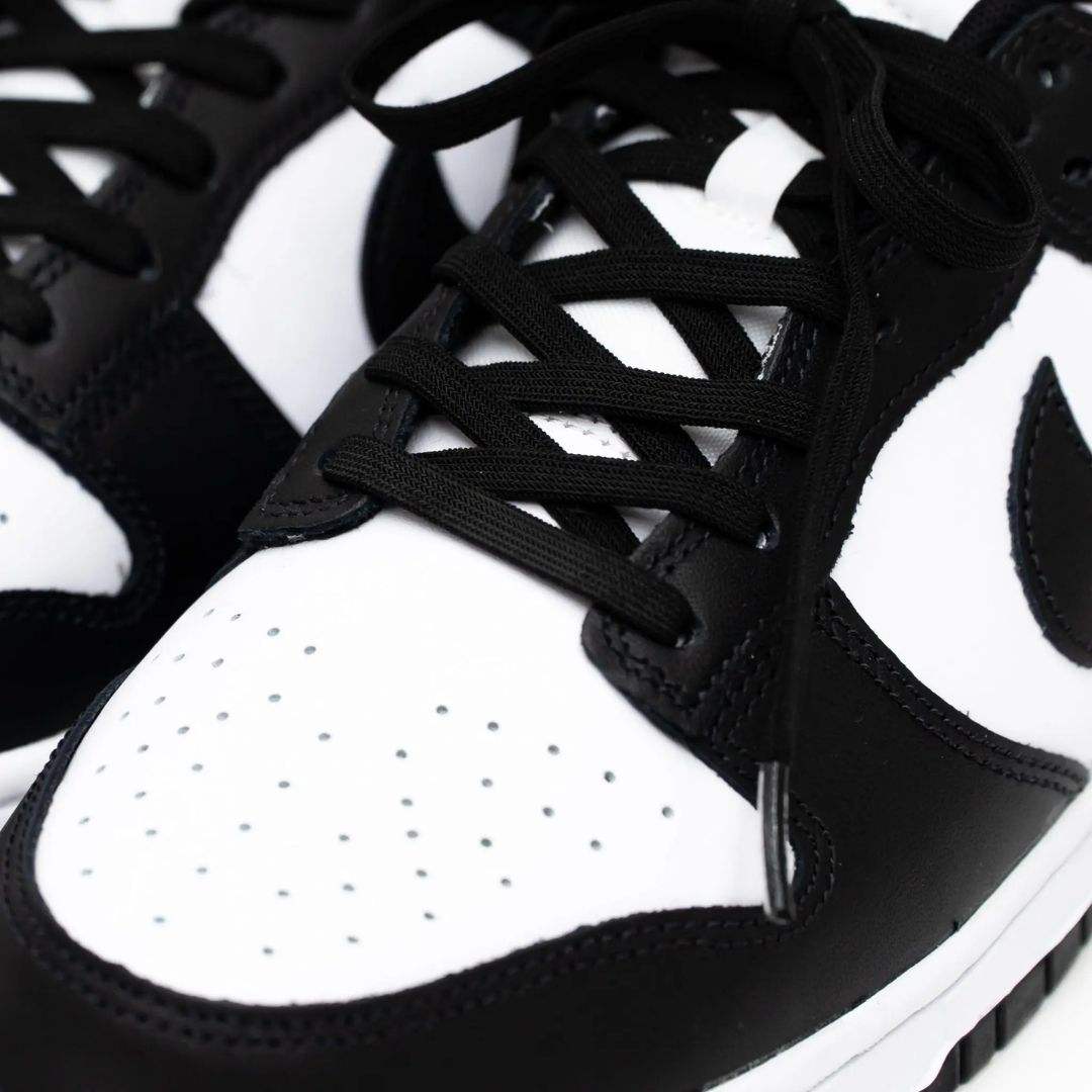 Shadow Black stretchy Bread Laces secure with one tie for easy slip-on shoes