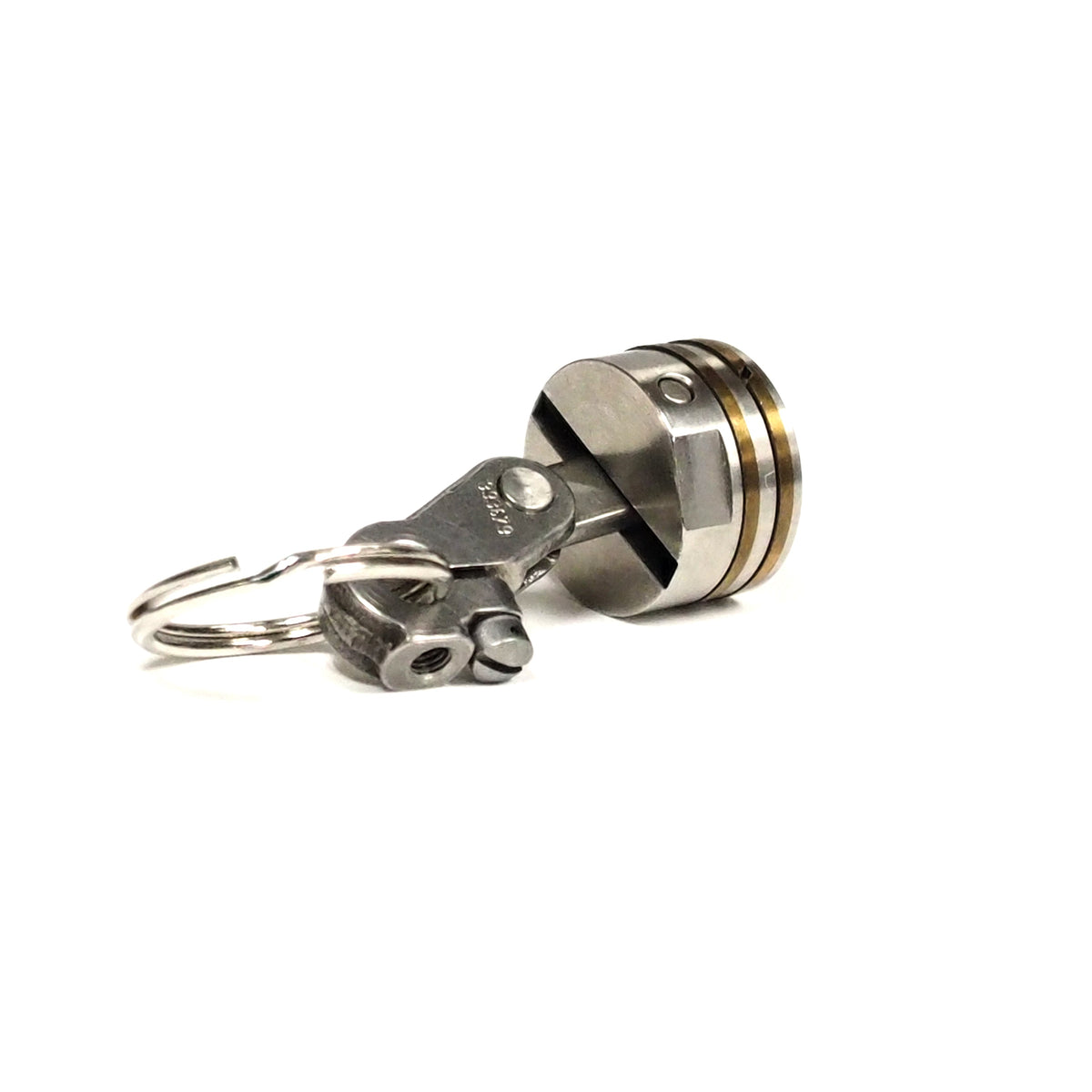 B-25 MItchell Bomber Wright R-2600 Radial Engine Stromberg Carburetor Mini Piston Keychain - Prop and Piston