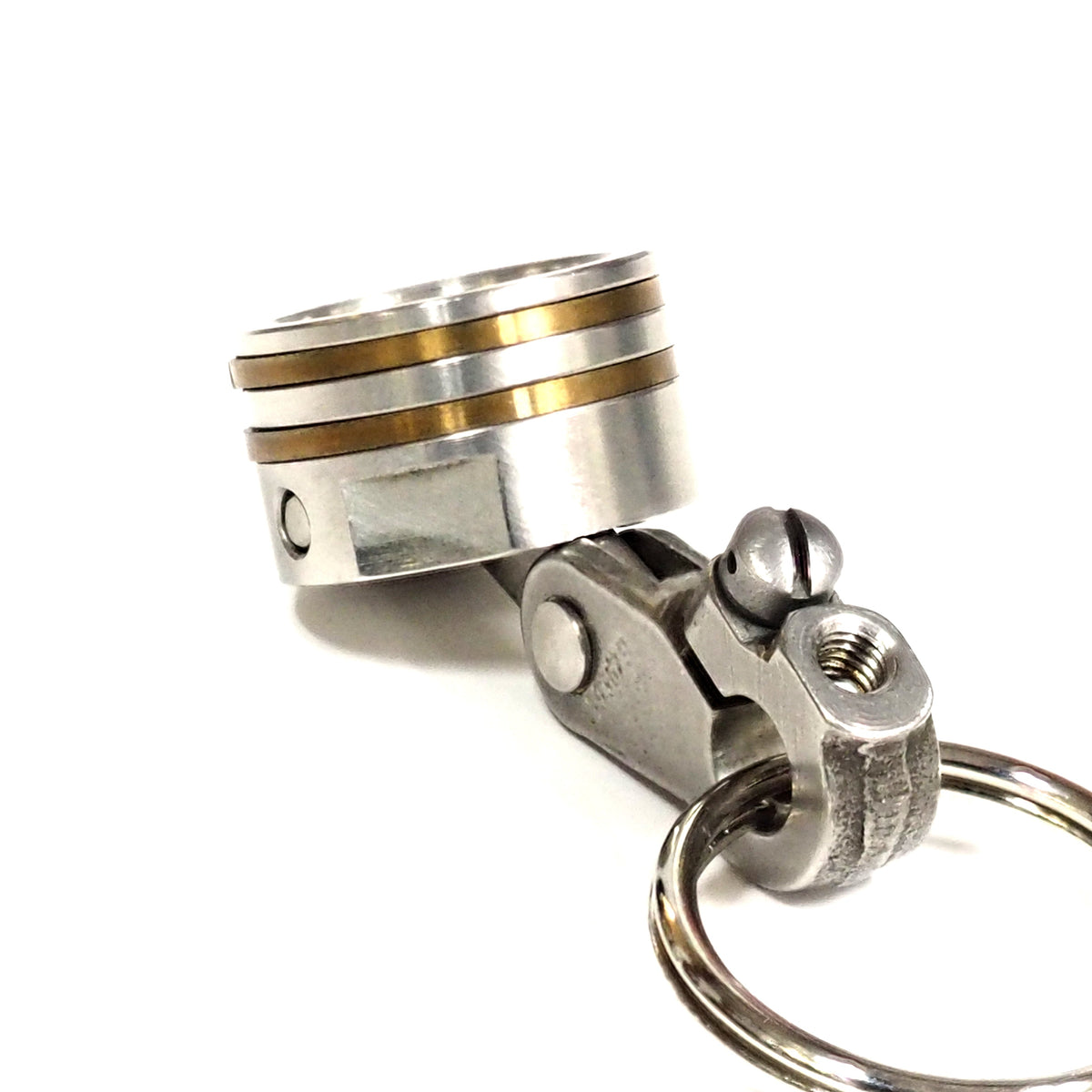 B-25 MItchell Bomber Wright R-2600 Radial Engine Stromberg Carburetor Mini Piston Keychain - Prop and Piston