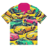Button Up 2 summer shirt with colorful vintage car print, featherlight moisture-wicking fabric, oversized fit, and UPF50+ protection