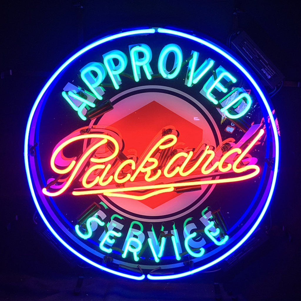 Approved Packard Service Neon Signs Light - Prop and Piston