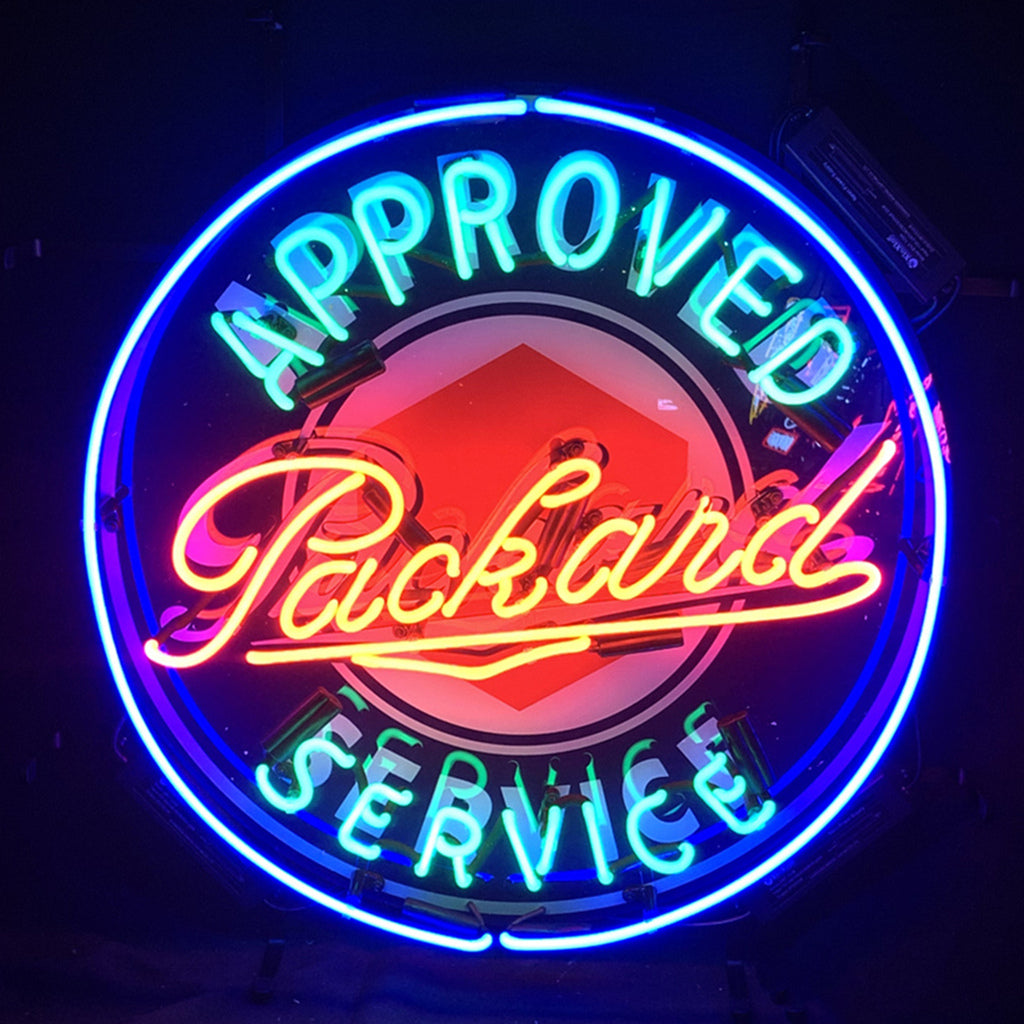 Approved Packard Service Neon Signs Light - Prop and Piston