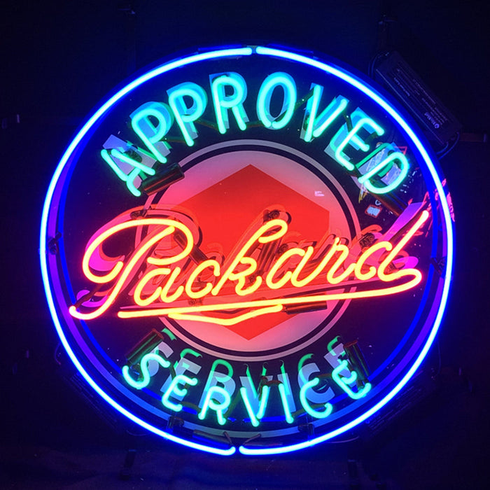 Approved Packard Service Neon Signs Light - Prop and Piston