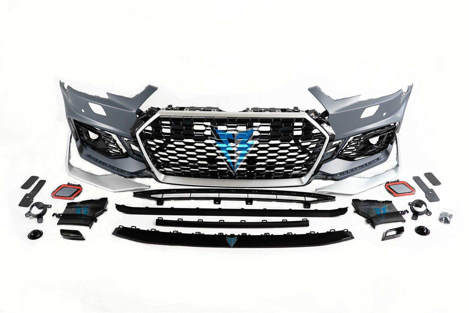 2017-2019 Audi A4 / S4 (B9) to RS4 Style Front Bumper Conversion Kit - Prop and Piston