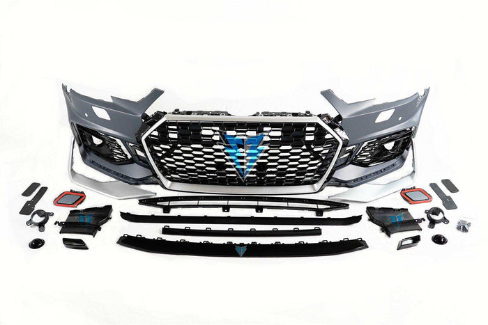 2017-2019 Audi A4 / S4 (B9) to RS4 Style Front Bumper Conversion Kit - Prop and Piston