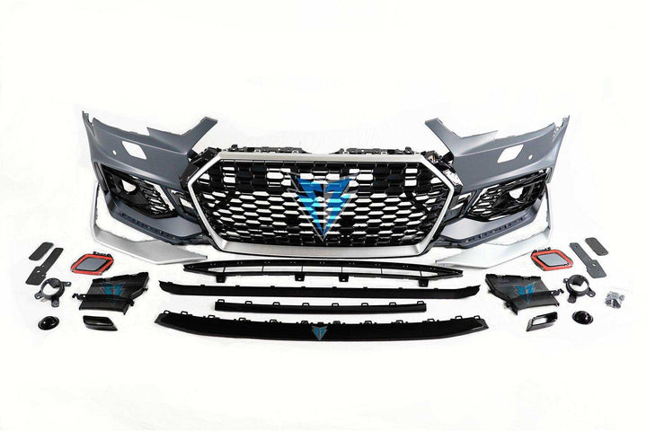 2017-2019 Audi A4 / S4 (B9) to RS4 Style Front Bumper Conversion Kit - Prop and Piston