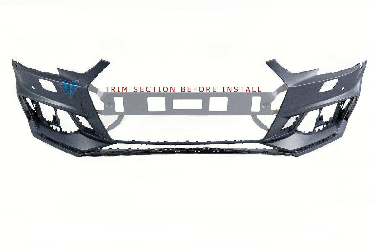 2017-2019 Audi A4 / S4 (B9) to RS4 Style Front Bumper Conversion Kit - Prop and Piston