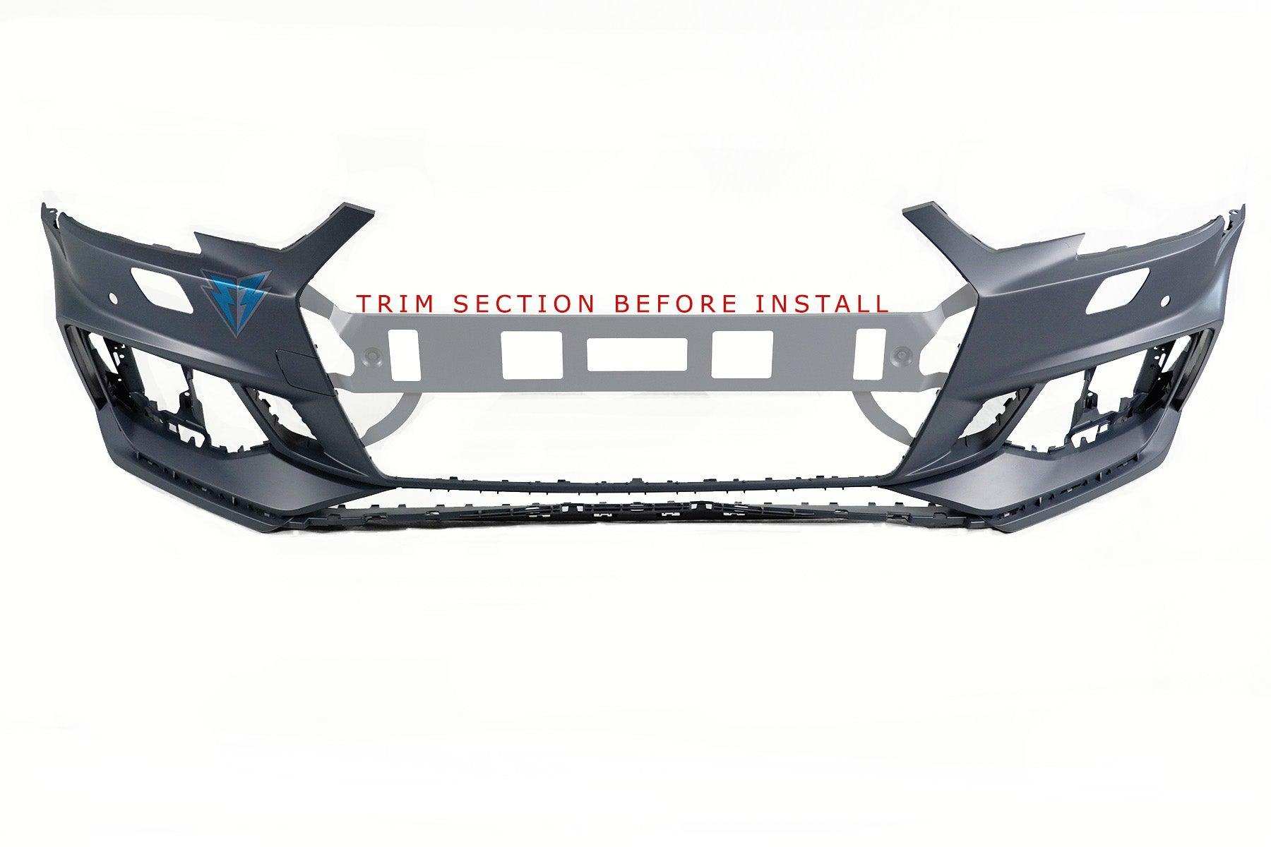 2017-2019 Audi A4 / S4 (B9) to RS4 Style Front Bumper Conversion Kit - Prop and Piston