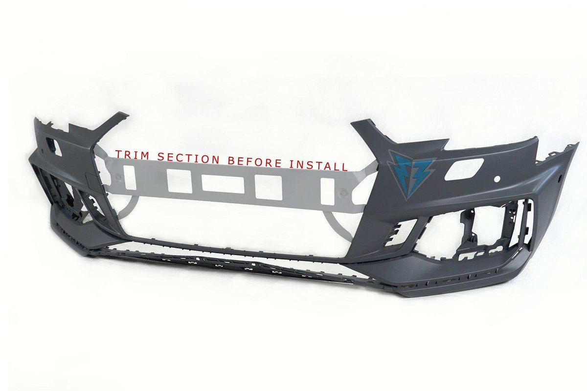 2017-2019 Audi A4 / S4 (B9) to RS4 Style Front Bumper Conversion Kit - Prop and Piston