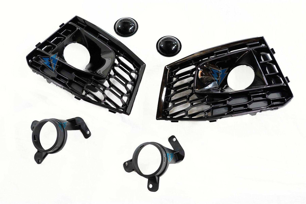 2017-2019 Audi A4 / S4 (B9) to RS4 Style Front Bumper Conversion Kit - Prop and Piston