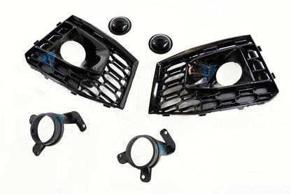 2017-2019 Audi A4 / S4 (B9) to RS4 Style Front Bumper Conversion Kit - Prop and Piston
