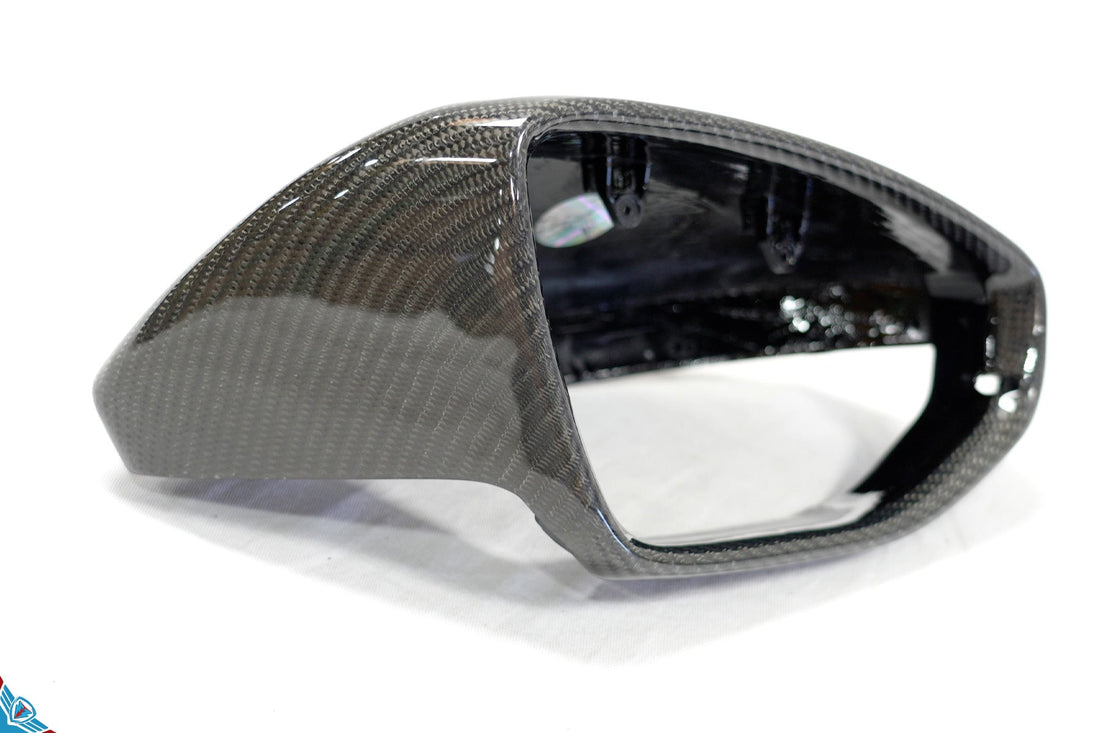 2020+ Audi E-Tron GT Genuine Carbon Fiber Mirror Covers | FYBR Aerodynamics - Prop and Piston