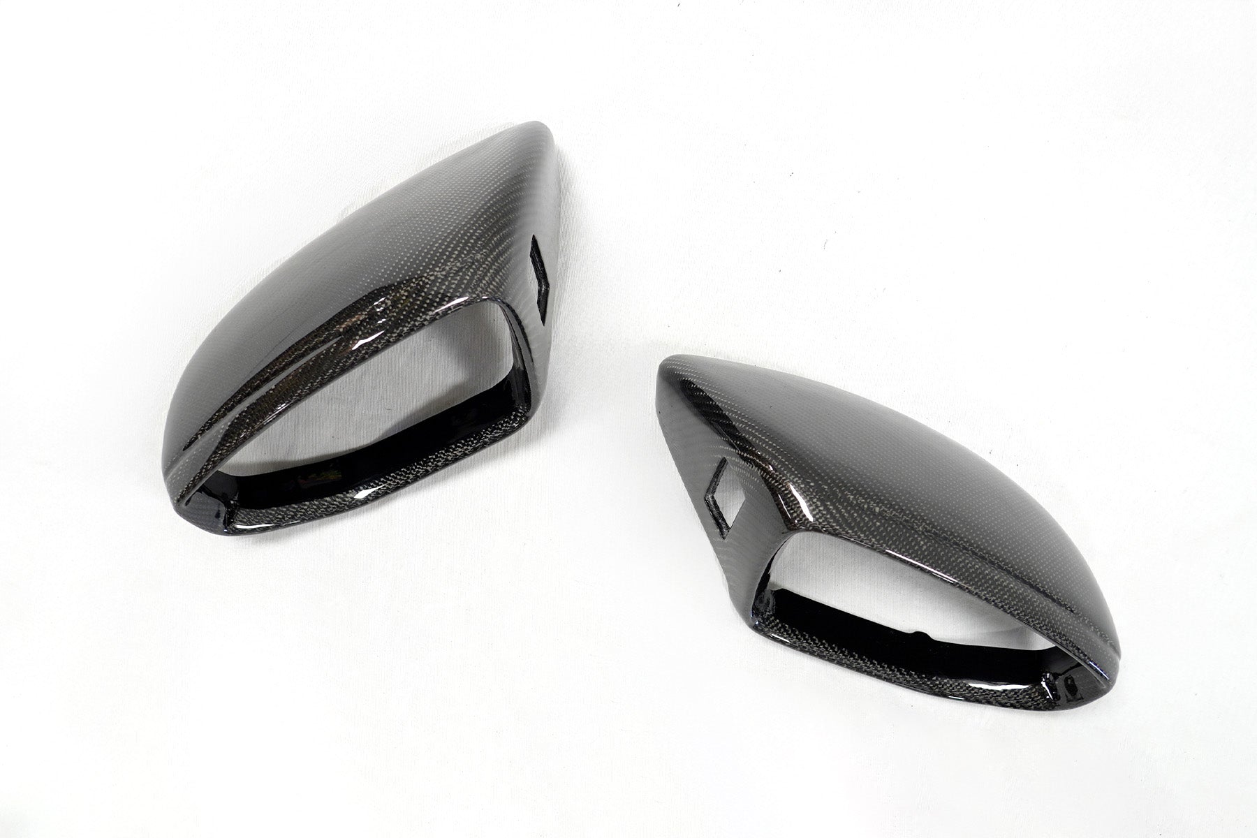 2020+ Audi E-Tron GT Genuine Carbon Fiber Mirror Covers | FYBR Aerodynamics - Prop and Piston