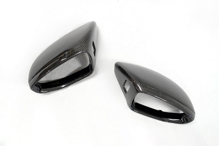 2020+ Audi E-Tron GT Genuine Carbon Fiber Mirror Covers | FYBR Aerodynamics - Prop and Piston