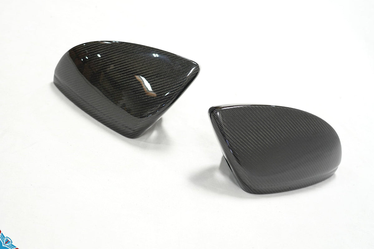 2020+ Audi E-Tron GT Genuine Carbon Fiber Mirror Covers | FYBR Aerodynamics - Prop and Piston