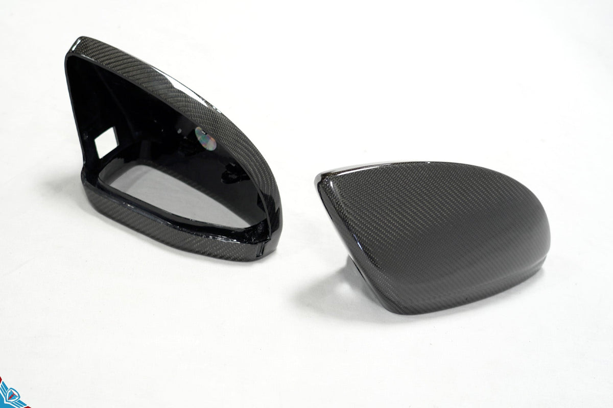 2020+ Audi E-Tron GT Genuine Carbon Fiber Mirror Covers | FYBR Aerodynamics - Prop and Piston