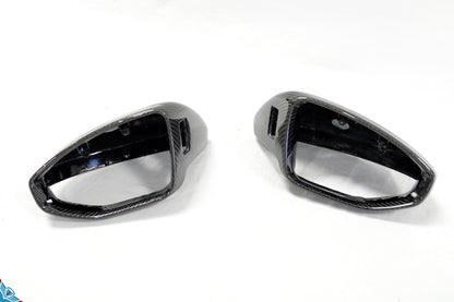 2020+ Audi E-Tron GT Genuine Carbon Fiber Mirror Covers | FYBR Aerodynamics - Prop and Piston
