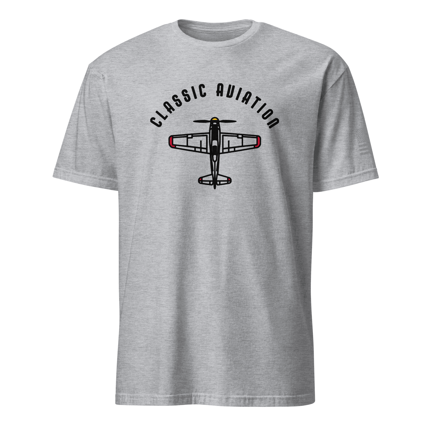 Aviation tee shirts for Pilots Vintage Airplane Silhouette Shirt - Prop and Piston