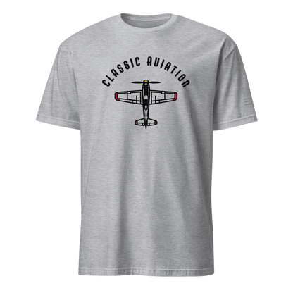 Aviation tee shirts for Pilots Vintage Airplane Silhouette Shirt - Prop and Piston
