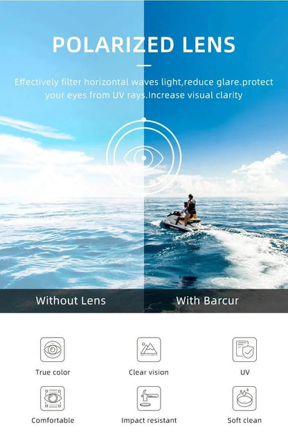 BARCUR Polarized Pilot Sunglasses for Men – Stylish Anti Blue Light UV400 Protection Gradient Mirror Lens Stainless Steel Trendy Frame – Fashion Aviator Sun Glasses for Men Ideal for Driving Travel Summer &amp; Outdoor Activities - Prop and Piston